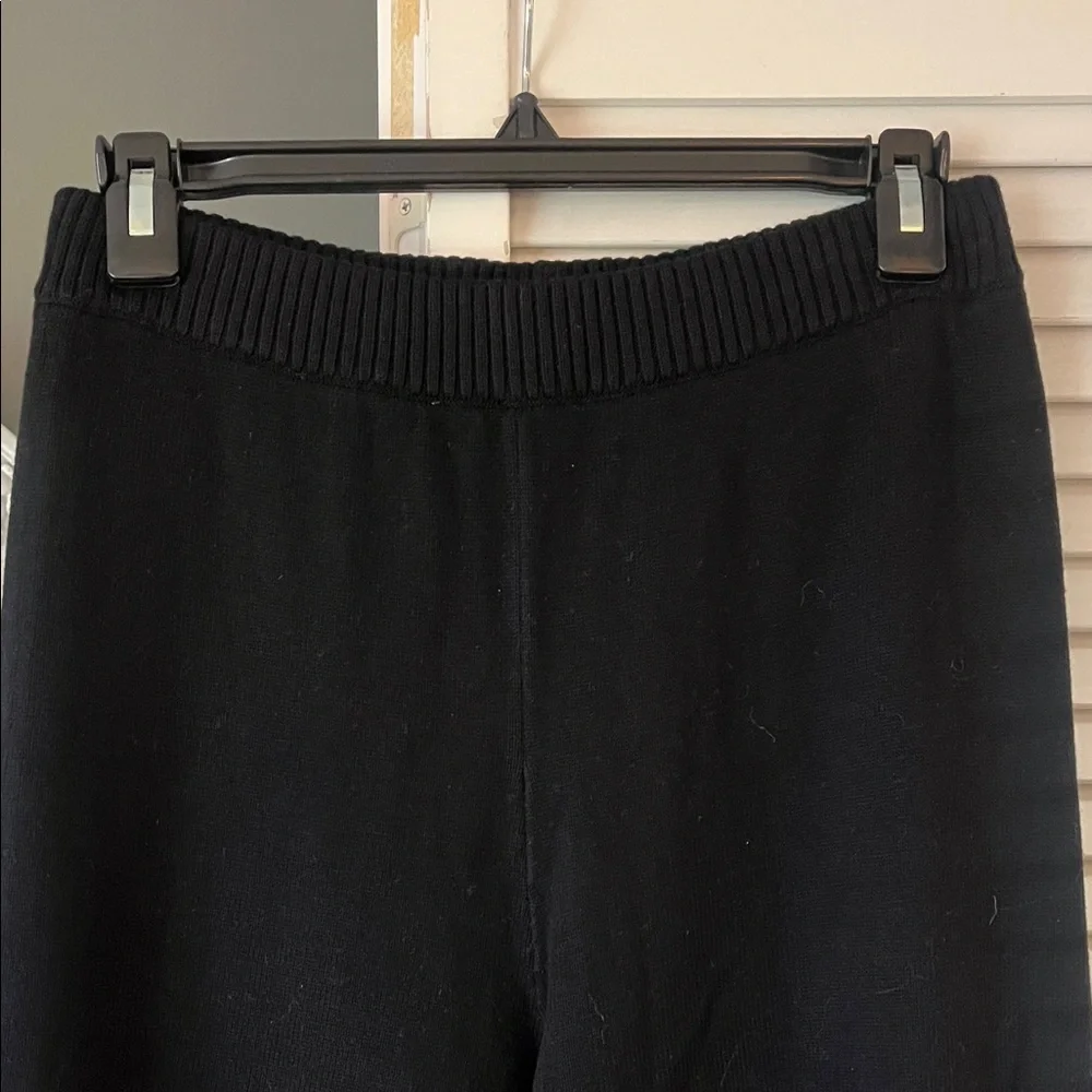 Black sweater Wide-Leg Pants - Picture 2 of 4